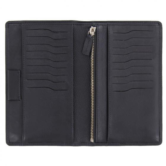 Golf Edition Brieftasche Leder 17.5 cm schwarz