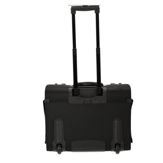 Business & Travel Pilotenkoffer mit 2 Rollen 840D Nylon 43 cm mit Laptopfach schwarz